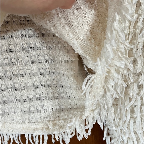 Zara Cream Textured Shaggy Crew Neck Sweater - Picture 5 of 6